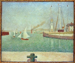 Entrada al puerto de Honfleur de Georges Seurat
